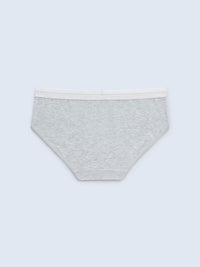 AMICK SOLID, Cotton Hipster Panty - 8F5-IceGreyMel