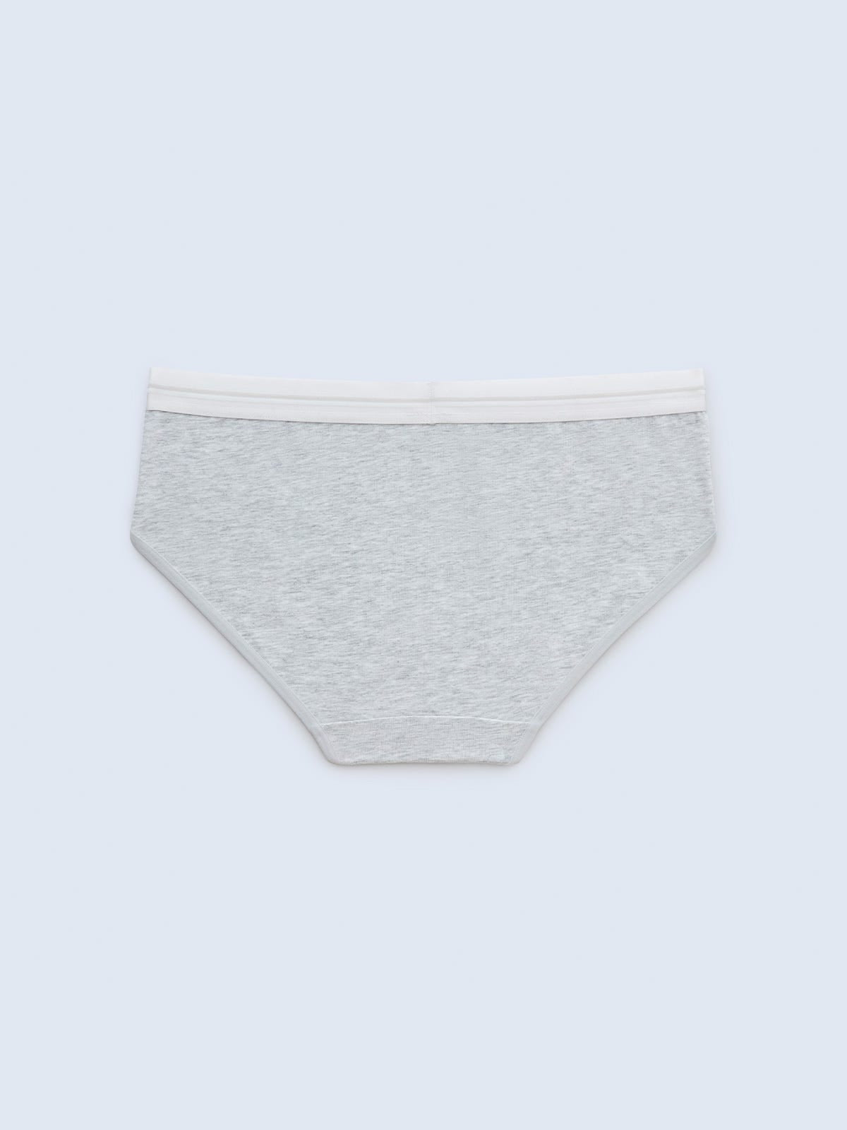AMICK SOLID, Cotton Hipster Panty - 8F5-IceGreyMel