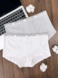 ATALIE SOLID, Cotton Inner Shorts  - 8s6-icegreymel