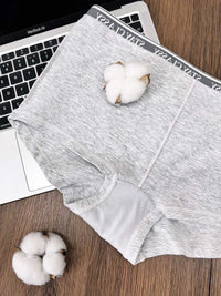 ATALIE SOLID, Cotton Inner Shorts  - 8s6-icegreymel