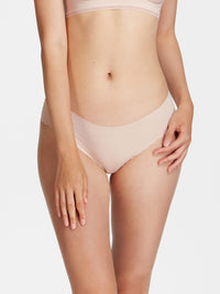 SAZ SOLID, Seamless Hipster Panty - 8f6-champagne