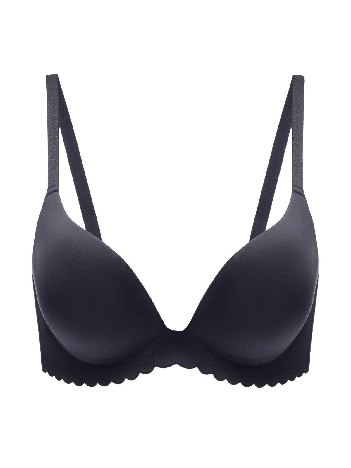 ANNABELL, Seamless Wireless Push-up Bra - 8f6-black