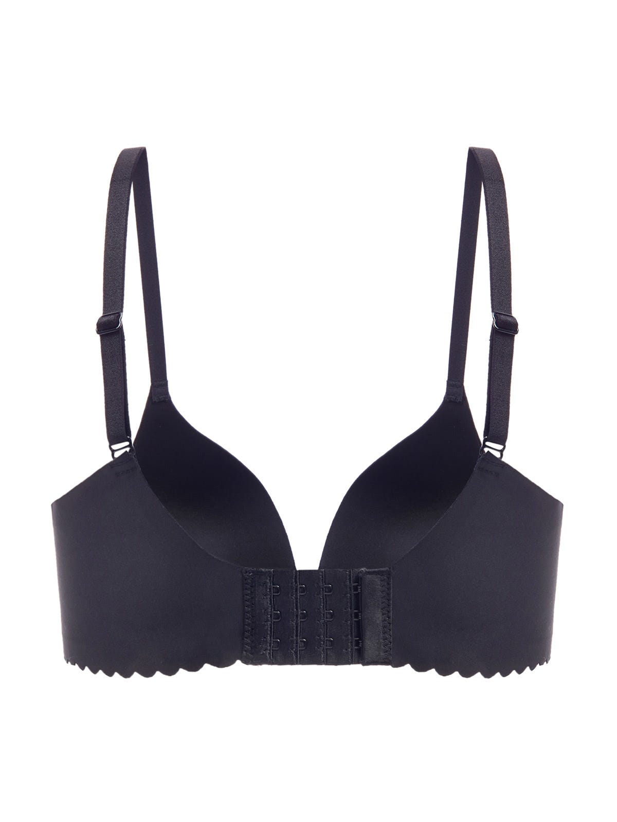 ANNABELL, Seamless Wireless Push-up Bra - 8f6-black