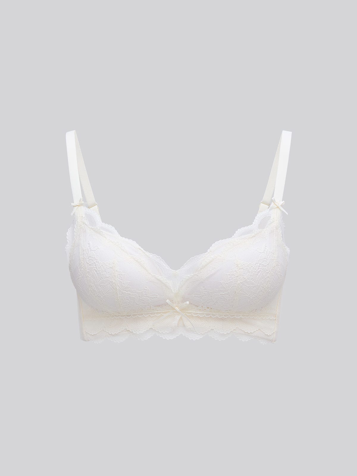NINI, Super Boost Push-Up Lace Wireless Bra - 8s6-offwhite