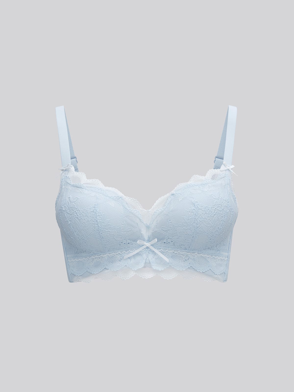 NINI, Super Boost Push-Up Lace Wireless Bra - 8S6-Skywriting