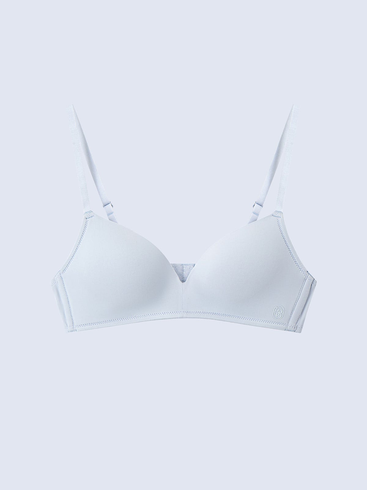 ADINA, Seamless Wireless Light Pad Triangle Bra - 8f6-pleinair
