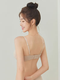 CHLORIS, Seamless Light Pad Demi Bra - 8S6-Camel