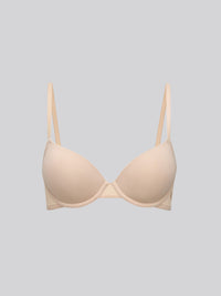 CHLORIS, Seamless Light Pad Demi Bra - 8f6-camel