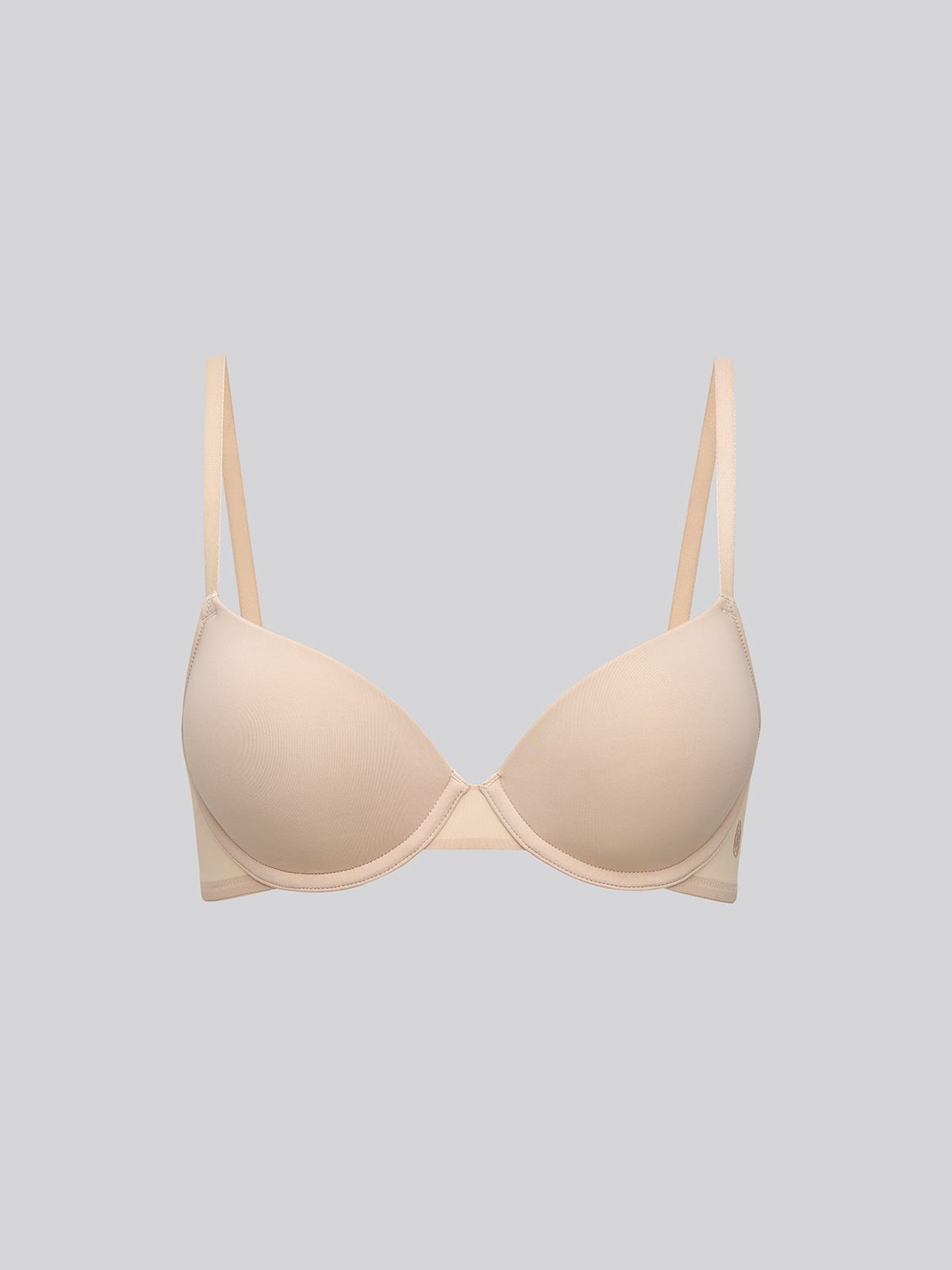 CHLORIS, Seamless Light Pad Demi Bra - 8f6-camel