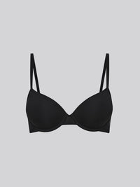 CHLORIS, Seamless Light Pad Demi Bra - 8f6-black