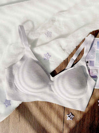 IMOGEN, Wireless Medium Pad Bralette - 8S6-PurpleMelange