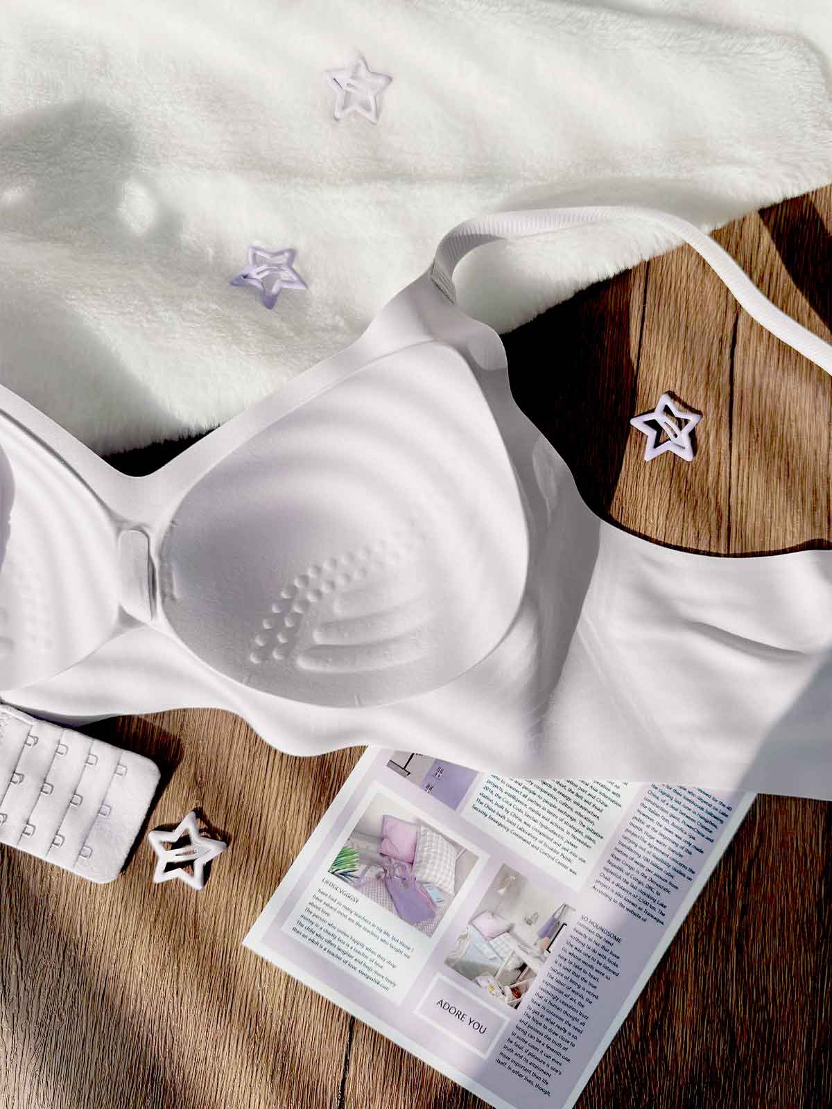 IMOGEN, Wireless Medium Pad Bralette - 8S6-PurpleMelange