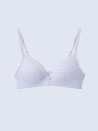 JACEY, Wireless Medium Pad Triangle Bra - 8f6-pastelwisteria