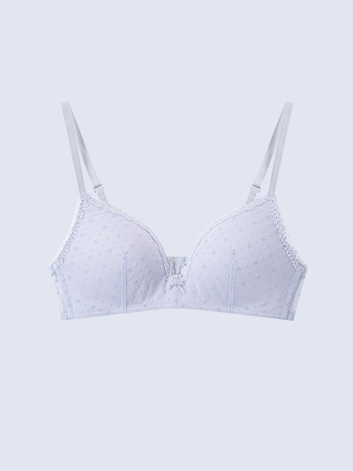 JACEY, Wireless Medium Pad Triangle Bra - 8f6-pastelwisteria