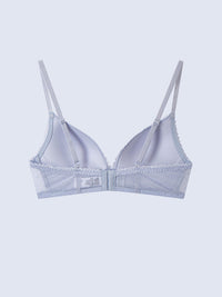 JACEY, Wireless Medium Pad Triangle Bra - 8f6-pastelwisteria
