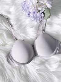 ULA, Wired Push-up Pad Demi Bra - 8S6-Raindrop