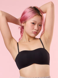 VARA, Seamless Multiway Wireless Balcony Bra - 8S6-Black