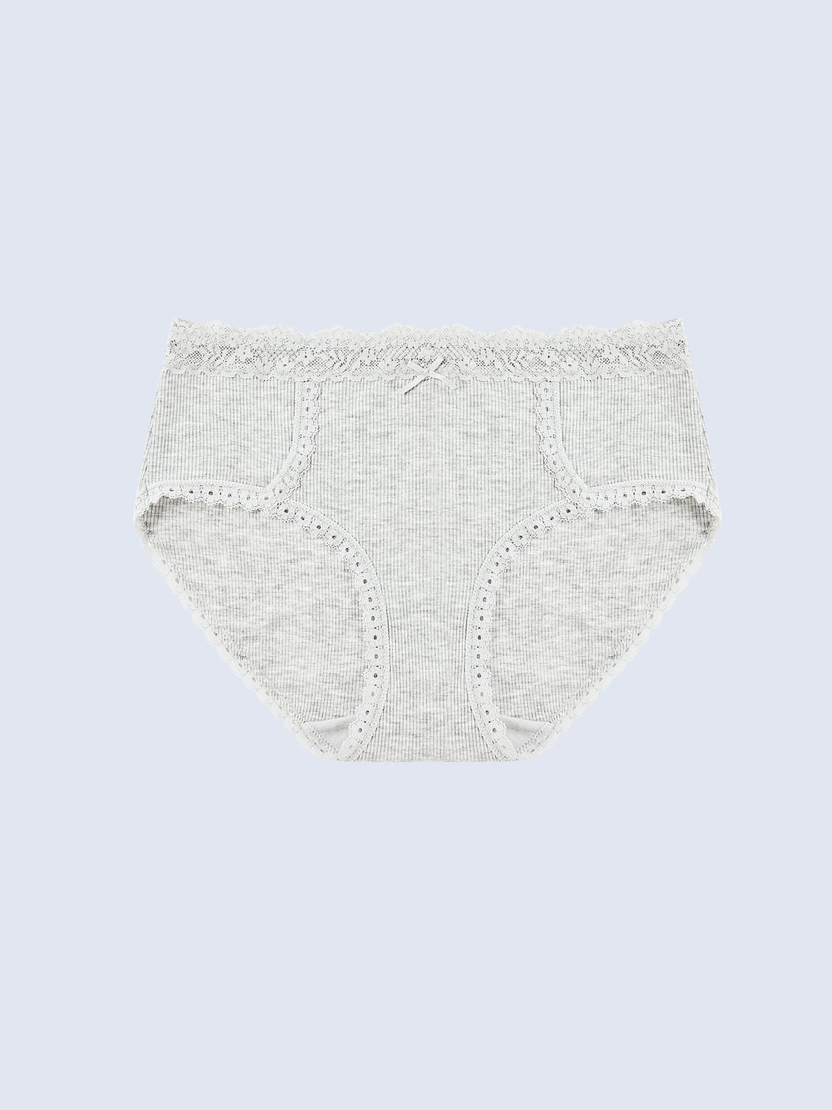 MAJORELLE RIB SOLID, Rib Modal Hiphugger Panty - 8S6-IceGreyMel