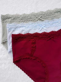 MAJORELLE RIB SOLID, Rib Modal Hiphugger Panty - 8S6-Heather