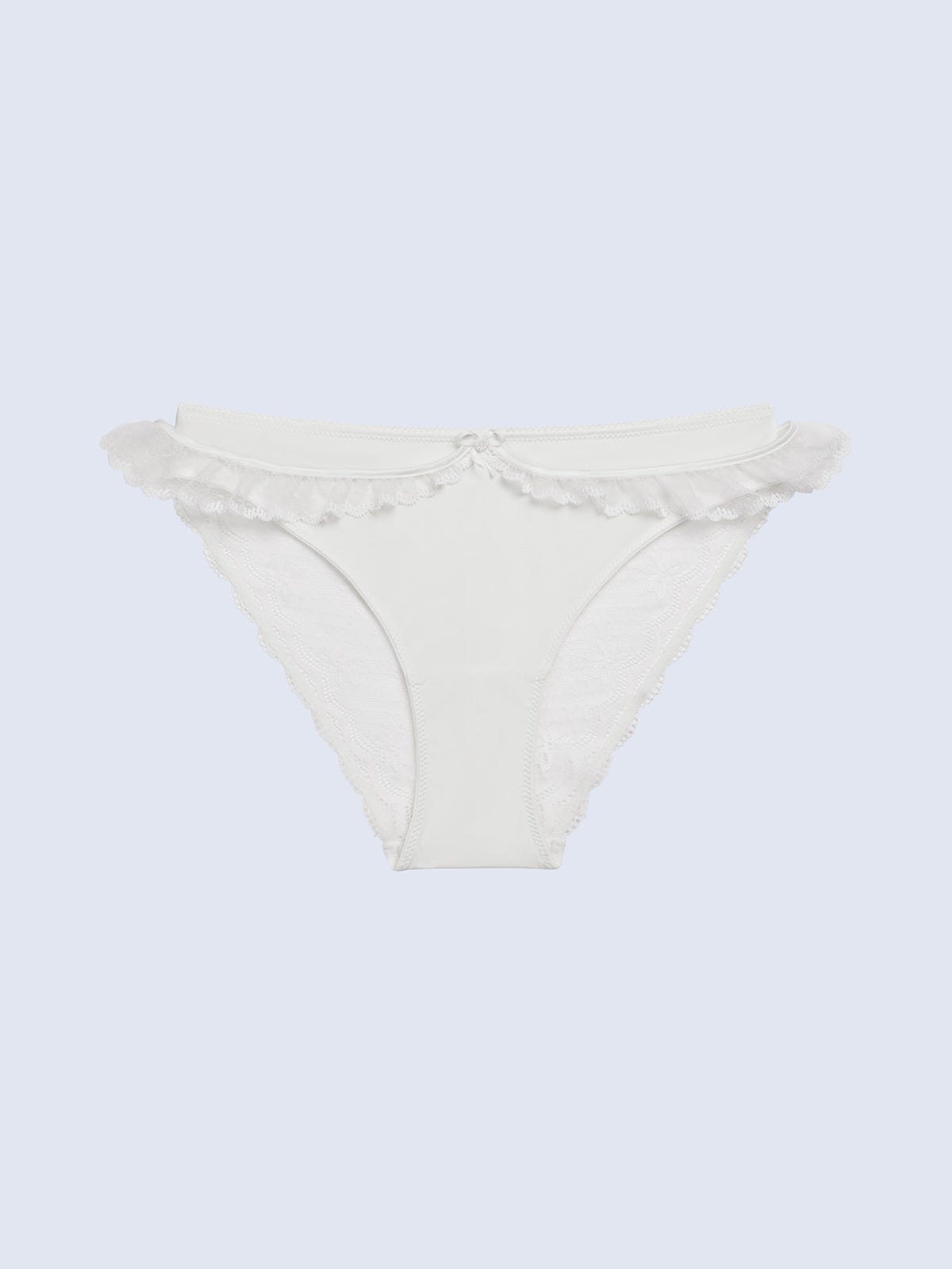 KATHRYN SOLID, Lace Bikini Brief - 8S6-OffWhite