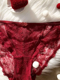 MAYU SOLID, Lace Bikini Panty - 8S6-RioRed