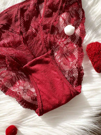 MAYU SOLID, Lace Bikini Panty - 8S6-RioRed