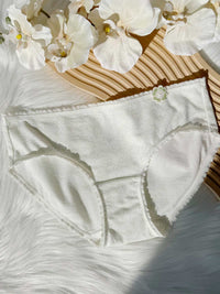 MAYBELLE AOP, Cotton Hipster Panty - 8S6-OffWhite