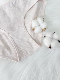 AMBRE PMP, Cotton Hipster Panty - 8S6-AlmondBeigeMel