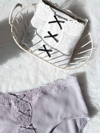 AINA SOLID, Cotton Blend Hiphugger Panty - 8S6-IceGreyMel