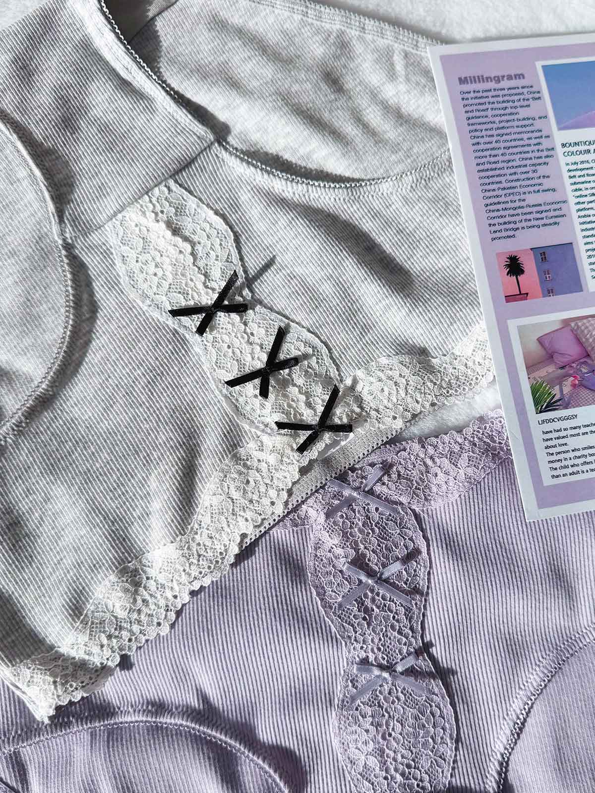 AINA SOLID, Cotton Blend Hiphugger Panty - 8S6-IceGreyMel