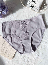 AINA SOLID, Cotton Blend Hiphugger Panty - 8S6-Thistle