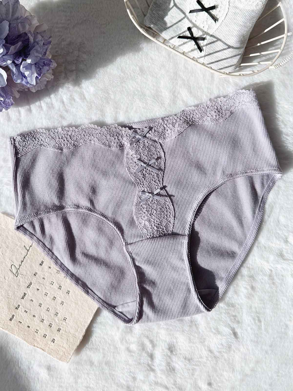 AINA SOLID, Cotton Blend Hiphugger Panty - 8S6-Thistle