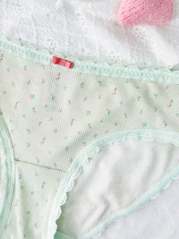 GUPPY AOP, Marshmallow Modal Hiphugger Panty - 8S6-HushedGreen