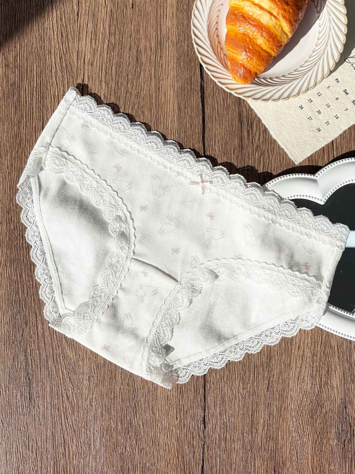 MANAKA AOP, Cotton Hipster Panty - 8S6-OffWhite
