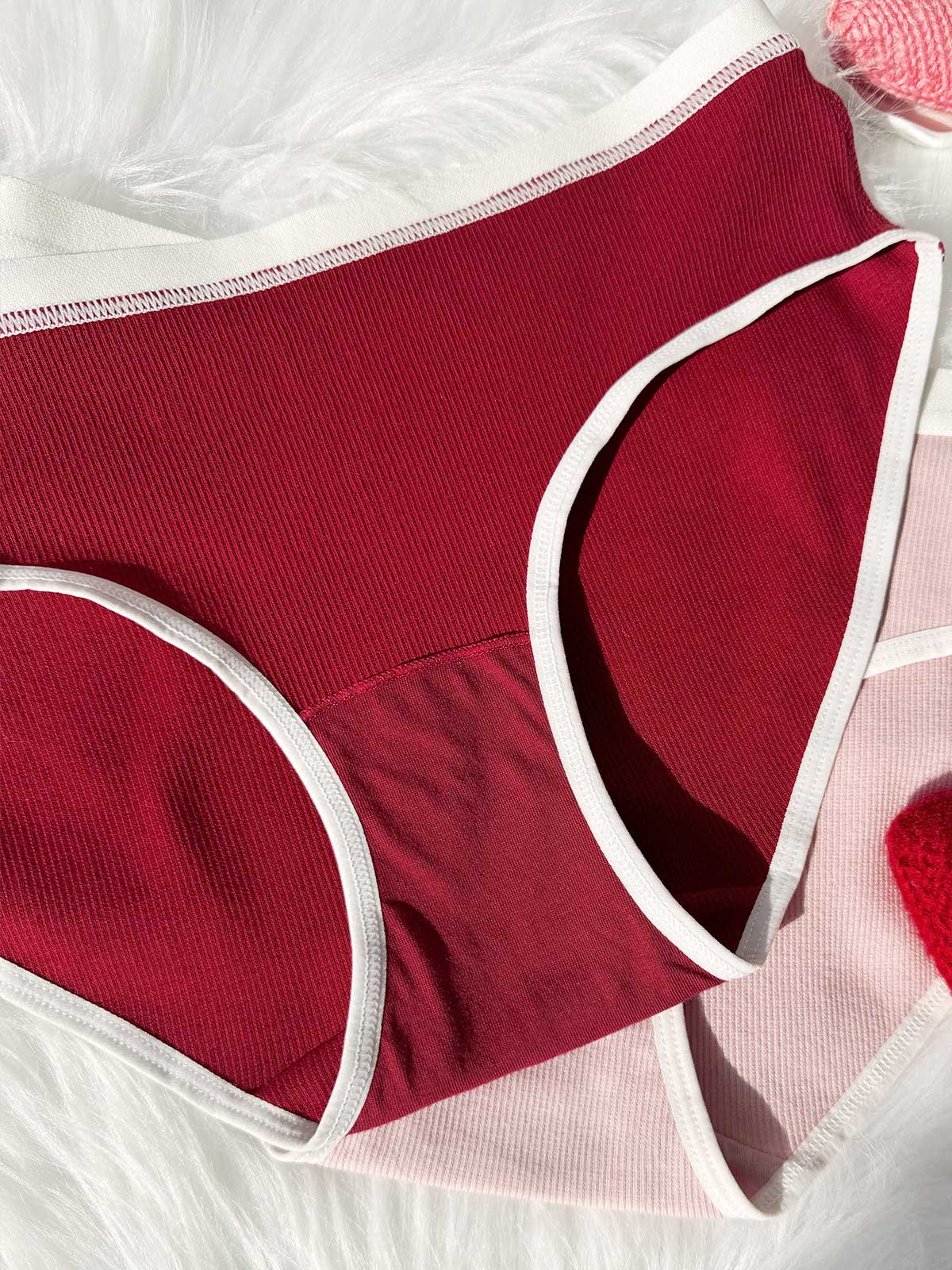 JISOO PMP, Cotton Blend Hipster Panty - 8S6-Rhubarb