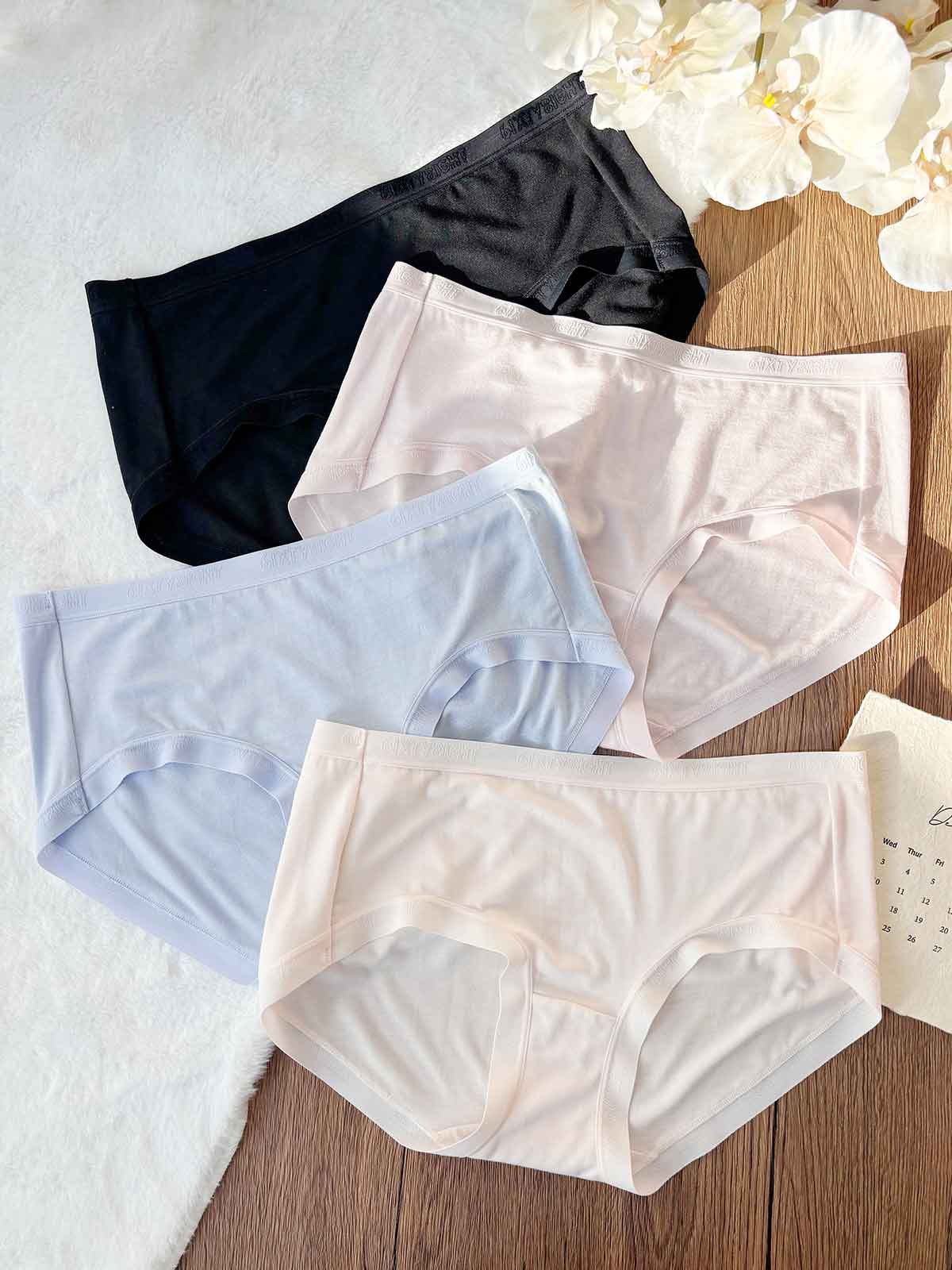 NOZOMI SOLID, Carbon-Zero Modal Hipster Panty - 8S6-BridalBlush