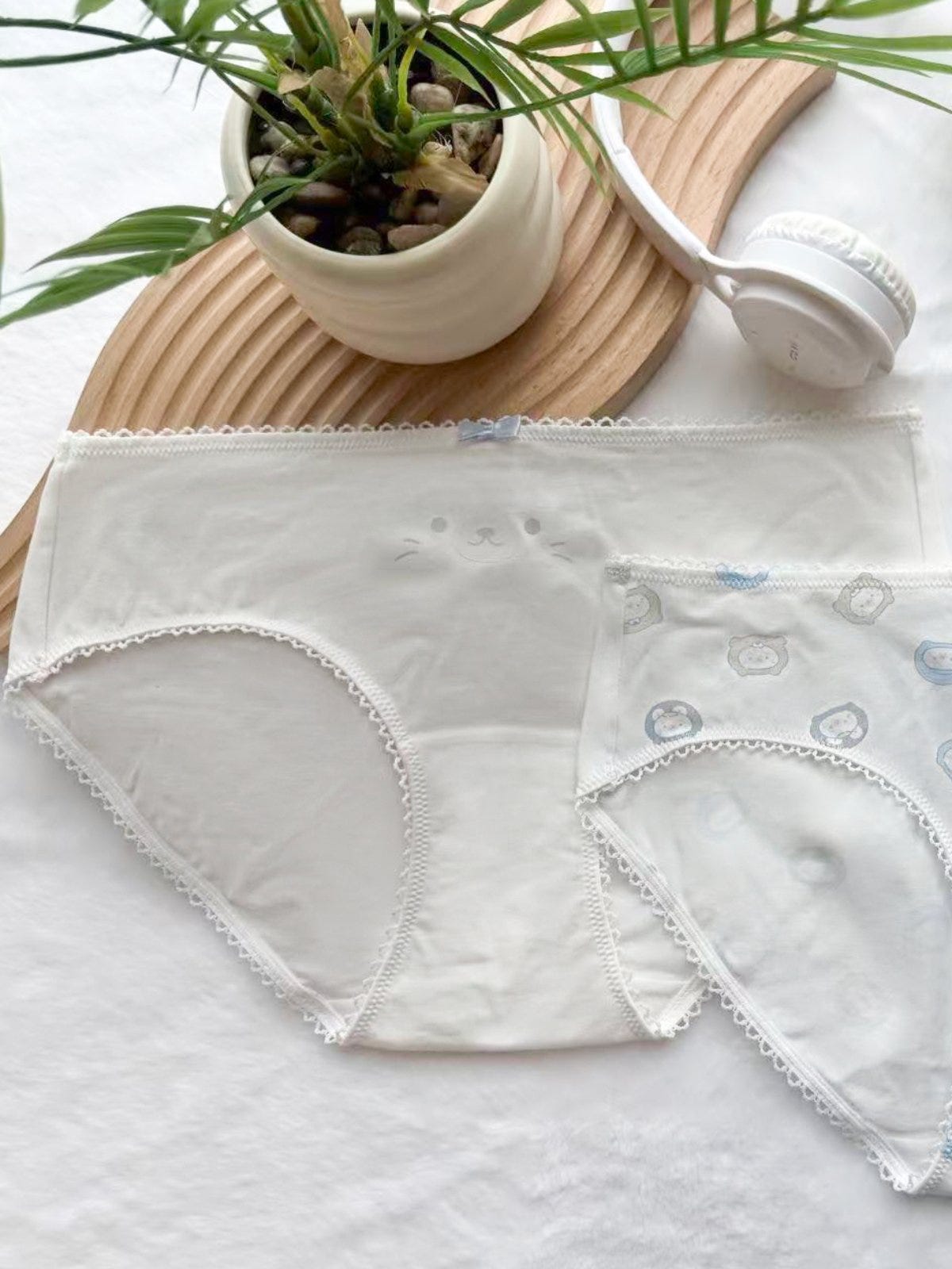 MAYUU PMP, Cotton Hipster Panty - 8S6-OffWhite