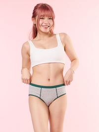 SWEENEY PMP, Cotton Hiphugger Panty - 8S6-IceGreyMel