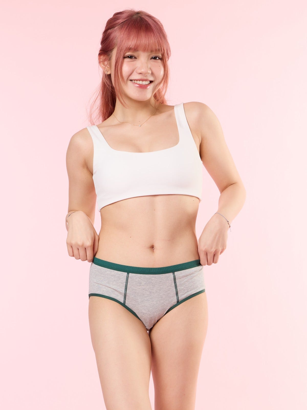 SWEENEY PMP, Cotton Hiphugger Panty - 8S6-IceGreyMel