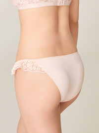 Ruffle Lace Tanga Panty - 8f6-mauvechalk