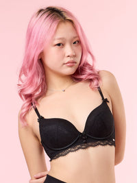 Wireless Push Up Lace Bra