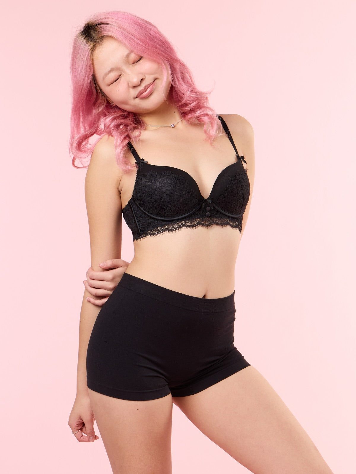 Wireless Push Up Lace Bra