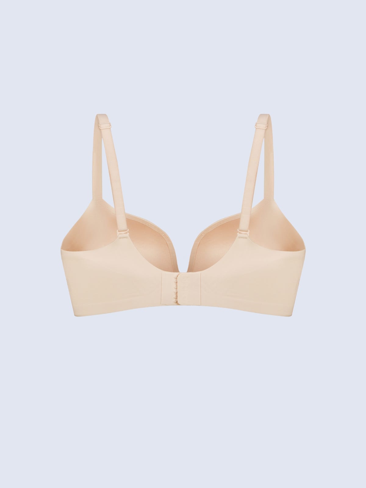 POLLIBIA, Seamelss Wireless Medium Pad Triangle Bra - 8f6-champagne