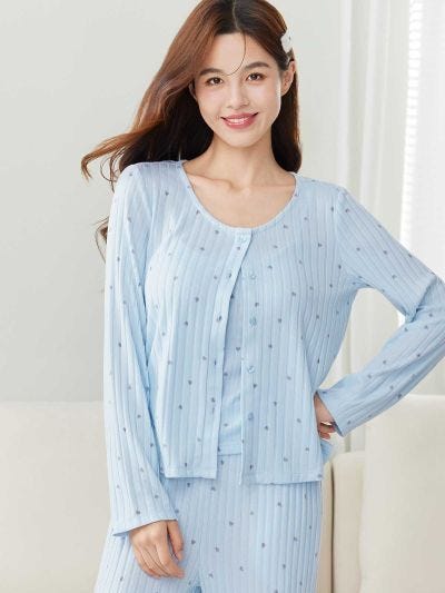 AIZA, Supersoft Rib Cardigan