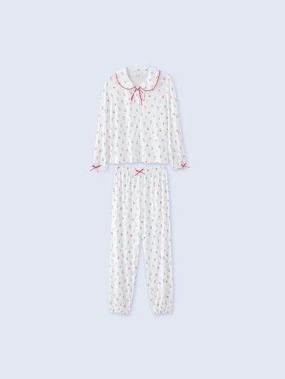 ANN, Brushed Jersey Pajama Set